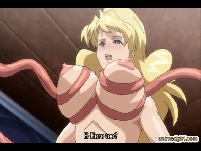 Two bustiest anime shemale caught and brutally fucked by tentacles